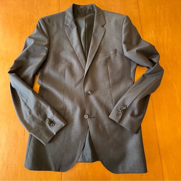 HUGO BOSS 42 L Jam75/Sharp3 Union Made in the USA Grey Suit - Picture 1 of 15